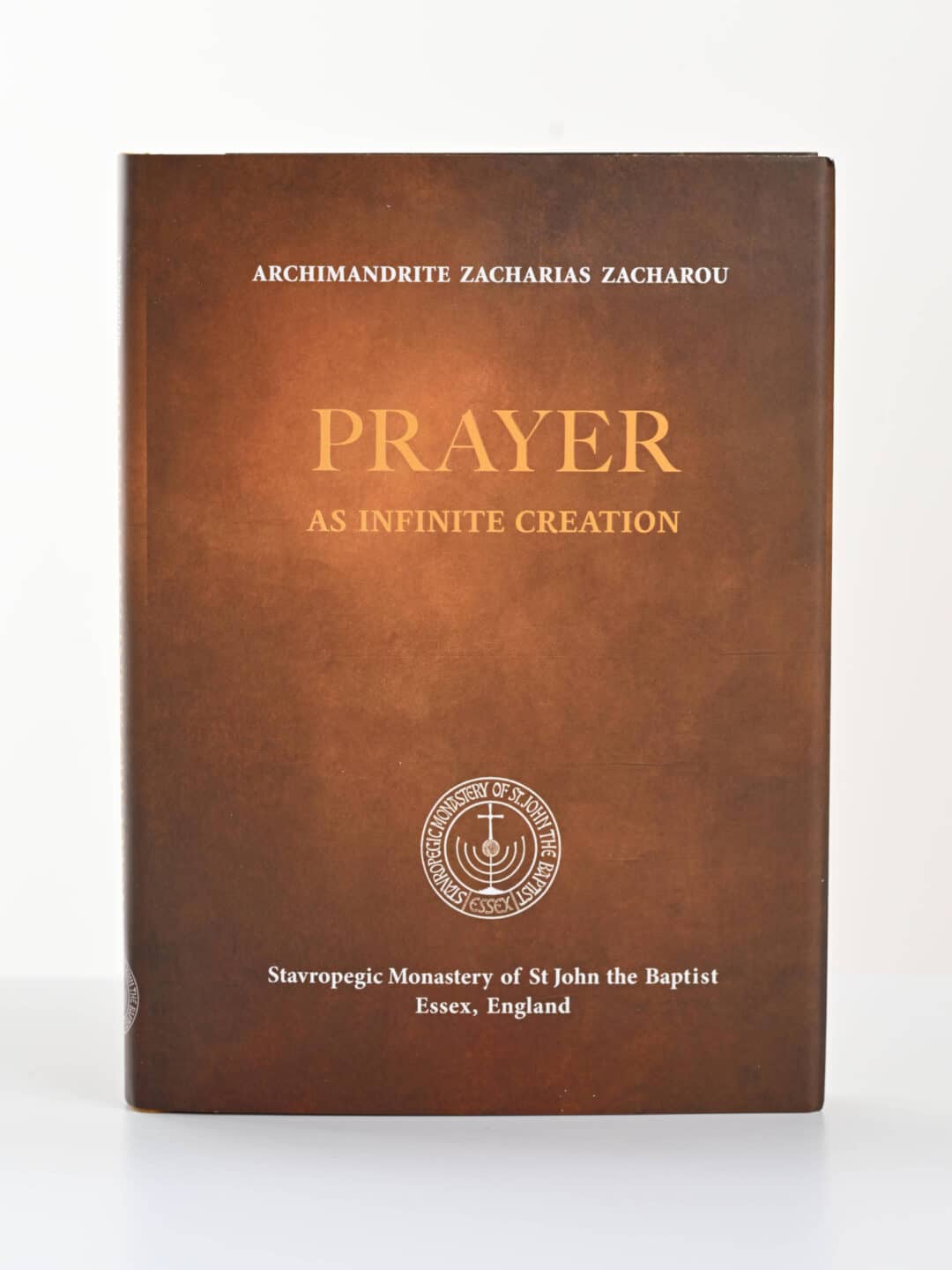 Book cover: "Prayer as Infinite Creation" by Archimandrite Zacharias Zacharou