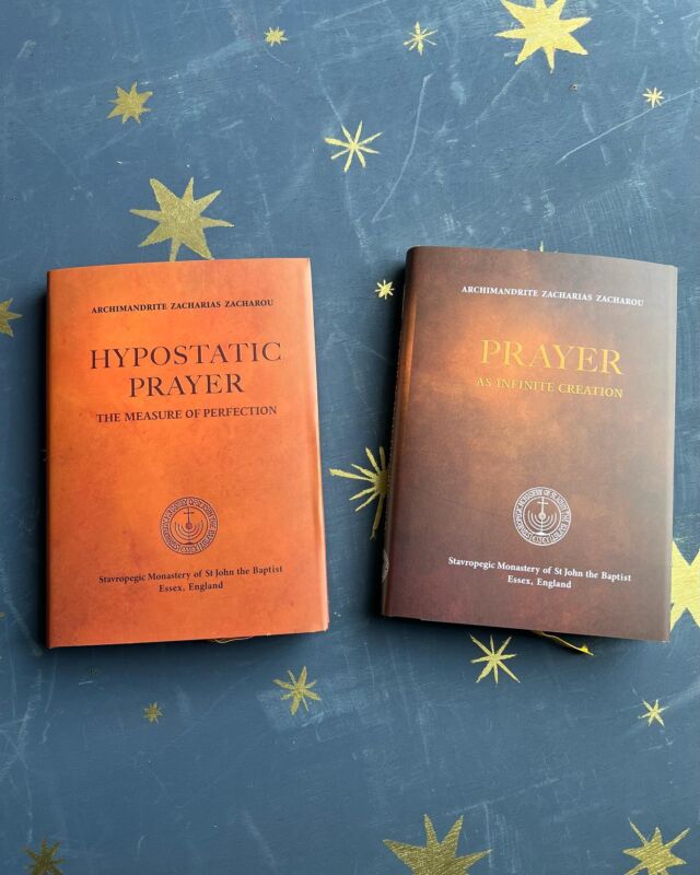 We are delighted for our two new publications now available by Father Zacharias. Originally published in Greek last year, we have made every effort to bring them out in English as soon as possible. These books promise to offer profound insights into the theology of Saint Sophrony and wisdom to the readers.🙏🏼✝️⛪

Στα ελληνικά τα βιβλία τιτλοφορούνται ως "Υποστατική προσευχή μέτρον τελειώσεως" & "Προσευχή ως ατελεύτητη δημιουργία". 

#essexmonastery #sophrony #saintsophrony #archimandritezacharias #orthodox #theology #christian #christianbooks #clothbound #prayer #christianprayer